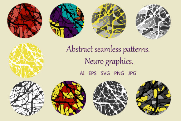 Abstract Seamless Patterns for Crafting and Design
