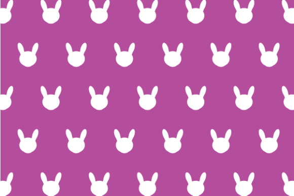 Bunny Patterns Background - 6 Graphics for Crafting