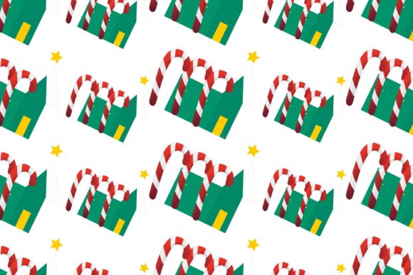 Christmas Winter Candies Patterns for Graphics and Digital Products