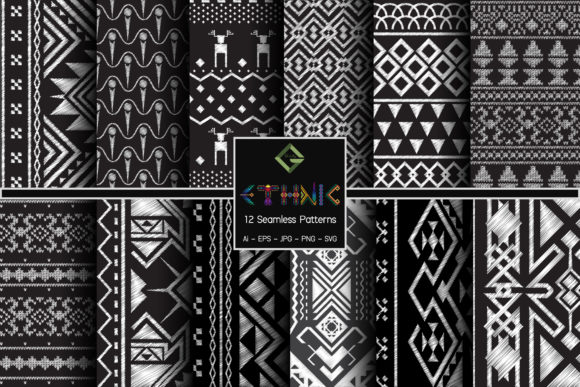 Geometric Ethnic Seamless Patterns Review