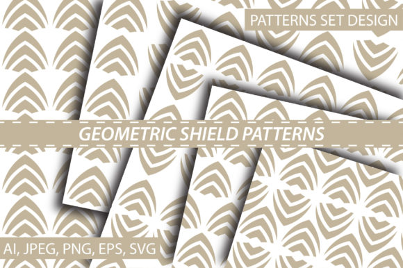 Geometric Shield Patterns for Branding and Packaging