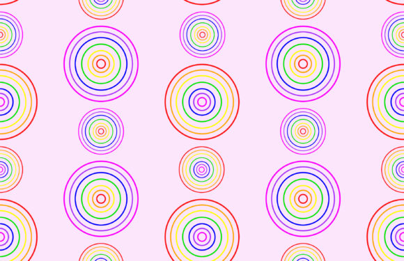 Rainbow Patterns Design for Creative Graphics and Branding Projects